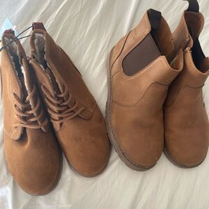 Boys Brown Leather Boots